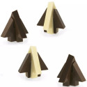 Abete ad incastro Decora stampo cioccolato policarbonato 4 cioccolatini alberi 3D