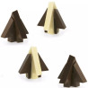 Abete ad incastro Decora stampo cioccolato policarbonato 4 cioccolatini alberi 3D Abete ad incastro Decora stampo cioccolato policarbonato 4 cioccolatini alberi 3D