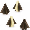 Abete ad incastro Decora stampo cioccolato policarbonato 4 cioccolatini alberi 3D
