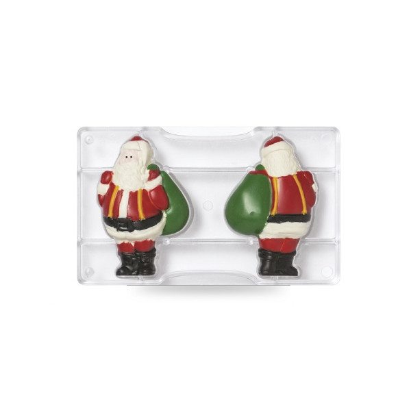 Piccolo babbo natale con sacco Decora stampo cioccolato policarbonato 69x105 mm