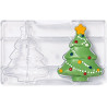 Albero di natale grande 3D Decora stampo cioccolato policarbonato 121x150 mm