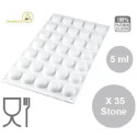Micro Stone 5 Silikomart stampo silicone 35 micro pietre preziose di 5 ml da 26 x h 15 mm