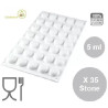 Micro Stone 5 Silikomart stampo silicone 35 micro pietre preziose di 5 ml da 26 x h 15 mm Micro Stone 5 Silikomart stampo silicone 35 micro pietre preziose di 5 ml da 26 x h 15 mm