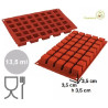 Stampo 40 micro cubi o micro cube da 2,4 cm SF263 di Silikomart Stampo 40 micro cubi o micro cube da 2,4 cm SF263 di Silikomart