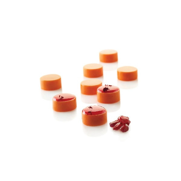 Micro round 5 Silikomart stampo silicone 35 micro cilindri da 24 x h 12 mm