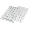 Micro round 5 Silikomart stampo silicone 35 micro cilindri da 24 x h 12 mm Micro round 5 Silikomart stampo silicone 35 micro cilindri da 24 x h 12 mm