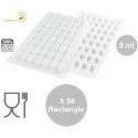 Micro Rectangle 5 Silikomart stampo Silicone 56 micro rettangoli 26x16 x h13mm
