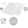 Micro Rectangle 5 Silikomart stampo Silicone 56 micro rettangoli 26x16 x h13mm
