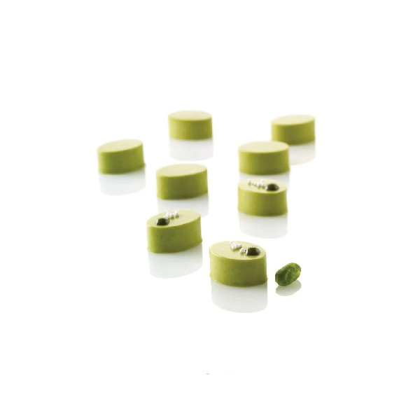 Micro oval 5 Silikomart stampo silicone 35 micro ovali da 26 x 19 x h 12 mm