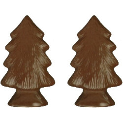 Stampo in Policarbonato per Alberi di Cioccolato 3D - 14×8,6 cm, 100 g , 2 o 4 Cavità Professionali