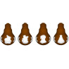 Lampadine natalizie stampo cioccolato policarbonato 4 lampadine con decori natalizi Lampadine natalizie stampo cioccolato policarbonato 4 lampadine con decori natalizi