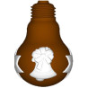 Lampadina natalizia stampo cioccolato policarbonato lampadina con decoro campana natalizia Lampadina natalizia stampo cioccolato policarbonato lampadina con decoro campana natalizia