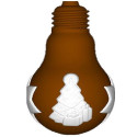 Lampadina natalizia stampo cioccolato policarbonato lampadina con decoro albero di natale