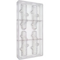 Tronchetto stampo cioccolato policarbonato 4 tronchetti Ø24 x 120 mm peso 50 g