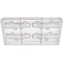 Tronchetto stampo cioccolato policarbonato 4 tronchetti Ø24 x 120 mm peso 50 g