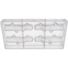 Tronchetto stampo cioccolato policarbonato 4 tronchetti Ø24 x 120 mm peso 50 g Tronchetto stampo cioccolato policarbonato 4 tronchetti Ø24 x 120 mm peso 50 g