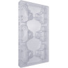 Auto babbo natale con doni stampo policarbonato cioccolato 6 tavolette 10x7,6 cm 70 g Auto babbo natale con doni stampo policarbonato cioccolato 6 tavolette 10x7,6 cm 70 g