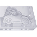 Auto babbo natale con doni stampo policarbonato cioccolato 6 tavolette 10x7,6 cm 70 g