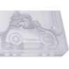 Auto babbo natale con doni stampo policarbonato cioccolato 6 tavolette 10x7,6 cm 70 g Auto babbo natale con doni stampo policarbonato cioccolato 6 tavolette 10x7,6 cm 70 g