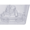 Auto babbo natale con doni stampo policarbonato cioccolato 6 tavolette 10x7,6 cm 70 g Auto babbo natale con doni stampo policarbonato cioccolato 6 tavolette 10x7,6 cm 70 g