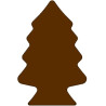 Tavoletta abete piatto di cioccolato 265 g stampo policarbonato tavoletta albero 205x135xh13 mm Tavoletta abete piatto di cioccolato 265 g stampo policarbonato tavoletta albero 205x135xh13 mm