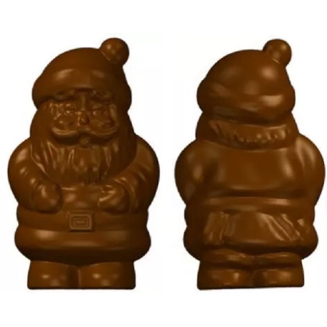 Babbo Natale kit 2 stampi cioccolato policarbonato fronte e retro per babbo natale alto 22 cm peso 250 g Babbo Natale kit 2 stampi cioccolato policarbonato fronte e retro per babbo natale alto 22 cm peso 250 g