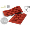 Stampo in silicone mini muffin o muffin piccolo, 11 cavita da 5,1 cm
