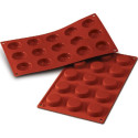 Stampo in silicone Mini Flan per 15 tortine dal diametro di 4 cm di Silikomart