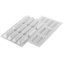 Cylindre 30  Silikomart: 1 cutter, 12 vassoi e stampo in silicone 12 cilindri 78x21 h 21 mm