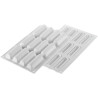 Cylindre 30 Silikomart: 1 cutter, 12 vassoi e stampo in silicone 12 cilindri 78x21 h 21 mm Cylindre 30 Silikomart: 1 cutter, 12 vassoi e stampo in silicone 12 cilindri 78x21 h 21 mm
