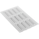 Cylindre 30  Silikomart: 1 cutter, 12 vassoi e stampo in silicone 12 cilindri 78x21 h 21 mm