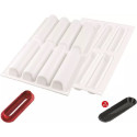 Stampo in Silicone Cylindre 75 in silicone più cutter e 10 vassoi da Silikomart