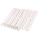 Cylindre 75 Silikomart: 1 cutter, 10 vassoi e stampo in silicone 8 cilindri 126x27 h 27 mm