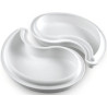 Kit Ying Yang 2500 ml di Silikomart è set 2 stampi in silicone bianco linea Top White da 230x195 h50 mm Kit Ying Yang 2500 ml di Silikomart è set 2 stampi in silicone bianco linea Top White da 230x195 h50 mm