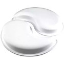 Kit Ying Yang 2500 ml di Silikomart è set 2 stampi in silicone bianco linea Top White da 230x195 h50 mm