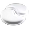 Kit Ying Yang 2500 ml di Silikomart è set 2 stampi in silicone bianco linea Top White da 230x195 h50 mm Kit Ying Yang 2500 ml di Silikomart è set 2 stampi in silicone bianco linea Top White da 230x195 h50 mm