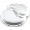 Kit Ying Yang 2500 ml di Silikomart è set 2 stampi in silicone bianco linea Top White da 230x195 h50 mm
