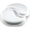 Kit Ying Yang 2500 ml di Silikomart è set 2 stampi in silicone bianco linea Top White da 230x195 h50 mm Kit Ying Yang 2500 ml di Silikomart è set 2 stampi in silicone bianco linea Top White da 230x195 h50 mm