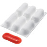 Kit Eclair 140 ml Stampo in silicone 129 x 40 e h 35 mm + cutter di Silikomart Kit Eclair 140 ml Stampo in silicone 129 x 40 e h 35 mm + cutter di Silikomart