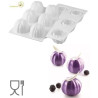 Bloom 120 Silikomart stampo in silicone bianco per 6 splendidi fiori di ø 68 h 52 mm Bloom 120 Silikomart stampo in silicone bianco per 6 splendidi fiori di ø 68 h 52 mm