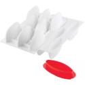 Vela 100 ml stampo in silicone 8 forme ellittiche 115 x 35 e h 57 mm + cutter da Silikomart