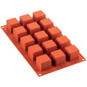 Stampo 15 piccoli cubi o small cube da 3,5 cm in silicone SF105 di Silikomart
