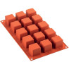 Stampo 15 piccoli cubi o small cube da 3,5 cm in silicone SF105 di Silikomart Stampo 15 piccoli cubi o small cube da 3,5 cm in silicone SF105 di Silikomart