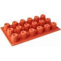Stampo silicone 18 mini Cannele Bordelais ø35 mm ed h 35 mm da Silikomart