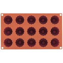 Stampo silicone 15 midi Cannele Bordelais ø45 mm ed h 45 mm da Silikomart