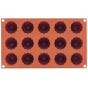 Stampo silicone 15 midi Cannele Bordelais ø45 mm ed h 45 mm da Silikomart