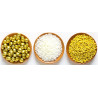 Set Decor Mix oro e bianco Decora 3 decorazioni di lenti perline e bastoncini 85 g