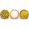Set Decor Mix oro e bianco Decora 3 decorazioni di lenti perline e bastoncini 85 g Set Decor Mix oro e bianco Decora 3 decorazioni di lenti perline e bastoncini 85 g