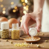 Set Decor Mix oro e bianco Decora 3 decorazioni di lenti perline e bastoncini 85 g
