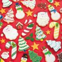 Mini Tagliapasta Natalizi Decora 6 forme taglia biscotti in plastica a tema natalizio